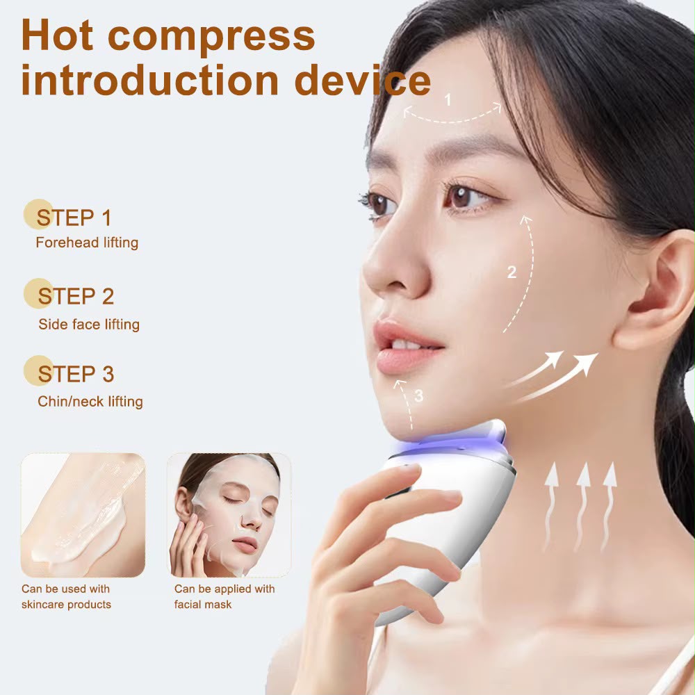 Heated EMS Facial Massager – 5-Speed
