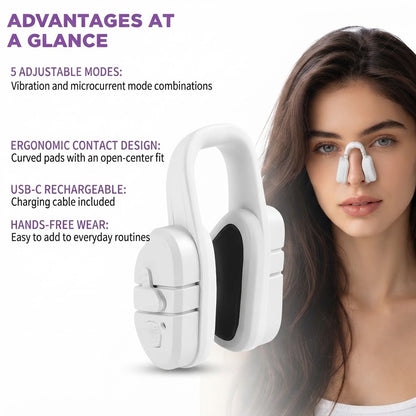 EMS Nose Clip - Microcurrent Nose Shaper & Lifting Device (5-Speed Adjustable)